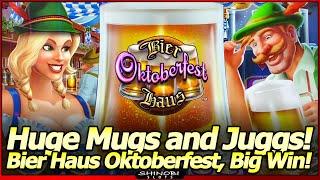 Bier Haus Oktoberfest Slot - Heidi drops HUGE Mugs in Big Win Free Spins Bonus