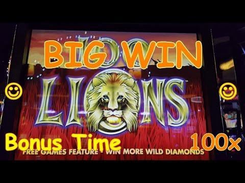 ~BIG WIN~ 100 Lions | Slot Machine Bonus(50c)