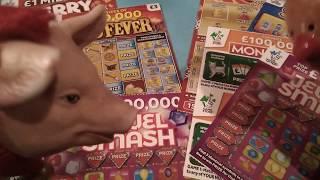What a Shock...Superb Scratchcard game..Merry Millions..Monopoly ..Super7's..Jewel Smash..Wow!..
