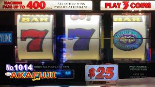 Old School Slot $25 Machine⋆ Slots ⋆ TRIPLE DOUBLE DIAMOND slot machine @ BARONA CASINO ⑥Last/ 赤富士スロット やばっ⑥完