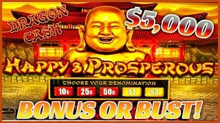 HIGH LIMIT Dragon Cash Link HAPPY & PROSPEROUS HANDPAY JACKPOT ⋆ Slots ⋆$50 Bonus Round Slot Machine