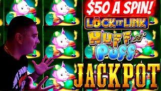$50 Max Bet ⋆ Slots ⋆2 HANDPAY JACKPOTS⋆ Slots ⋆ On Huff N Puff Slot Machine | Slot Machine JACKPOT | SE-10 | EP-15