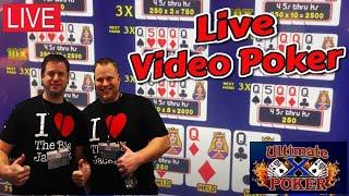 Ultimate X Video Poker Live from Reno ★ Slots ★  $5,000 Cash = $50 & $100 Spins!