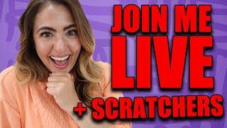 Scratchers + Hitting Our Biggest JACKPOTS LIVE  on GoLuckyLand.com ⋆ Slots ⋆