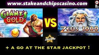 • SLOTS - Giants Gold VS Zeus 1000 • STARSPINS CASINO !!!