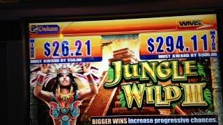 Jungle Wild III Slot Bonus Retrigger- WMS