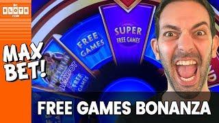 • Free Games BONANZA! • MAX Bet @ San Manuel Casino • BCSlots
