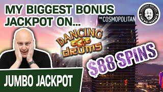 ★ Slots ★ My BIGGEST EVER Bonus Jackpot On… ★ Slots ★ Dancing Drums!!!