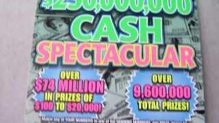 Cash Spectacular - $10 Illinois Lottery Instant Scratch off ticket
