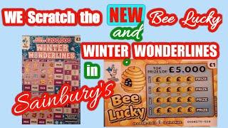•We Scratch some cards while in Sainbury's•New Bee Lucky•...Winter Wonderlines•with guest Star?•