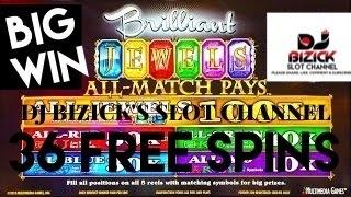 ~FREE SPIN BONUS WITH 2 RETRIGGERS~ Brilliant Jewels Slot Machine ~MULTIMEDIA~ BIG WIN! • DJ BIZICK'