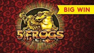 5 Frogs Slot - Super Feature Bonus, BIG WIN!