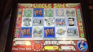 Uncle Sam Slot Machine ~ MAX BET ~ THROWBACK! ~ BONUSES! • DJ BIZICK'S SLOT CHANNEL