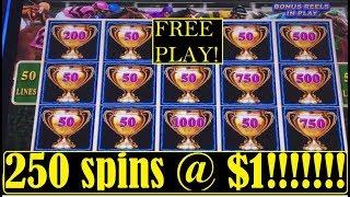 250 Spins On •️•️LIGHTNING LINK!! HOW I CONVERT FREE PLAY INTO REAL MONEY!