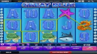 Free Great Blue Slot by Playtech Video Preview | HEX