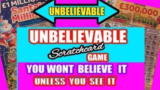 UNBELIEVABLE...What a FANTASTIC Scratchcard Game...its so SO..UNBELIEVABLE..see it ..to BELIEVE..it?