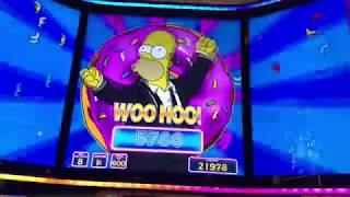 Different Bonus Round Wins on The Simpsons Slot Machine