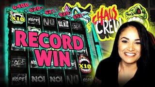 Top 5 BIGGEST WINS on CHAOS CREW slot