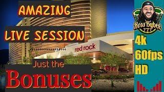 2 HOURS! Bonuses ONLY! EXTRA CHEESE! Outback Bucks Live at Red Rock Casino Las Vegas 4k 60fps HD