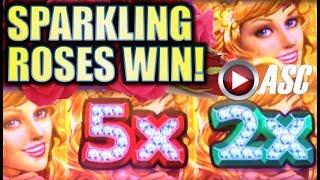 •A SPARKLING WIN!• SPARKLING ROSES (Konami) Slot Machine Bonus