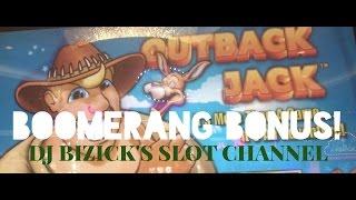 BOOMERANG BONUS!!! ~ Outback Jack Slot Machine ~ Chasing that JACKPOT!!! • DJ BIZICK'S SLOT CHANNEL