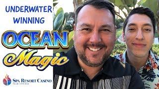 Tons of FREE SPINS on OCEAN MAGIC SLOT MACHINE at SPA RESORT CASINO