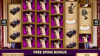DOWNTON ABBEY Video Slot Game with a MR. CARSON FREE SPIN BONUS