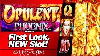 Opulent Phoenix Slot - First Look, New Konami Slot, Live Play and Free Spins Bonus