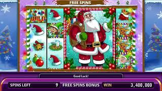 LUCKY ELVES Video Slot Casino Game with a HOLIDAYS ELVES FREE SPIN BONUS