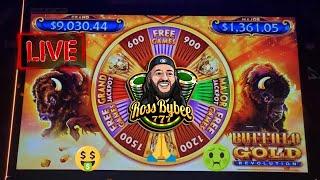 MY FIRST GROUP PULL w/ Big Country Slots Buffalo Gold Revolution @Choctaw Casino