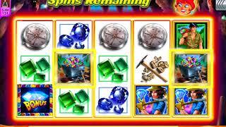 HOT HOT PENNY GEM HUNTER Video Slot Machine Game with a FREE SPIN BONUS