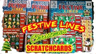CHRISTMAS..SCRATCHCARDS" SATURDAY BONUS "GAME..FESTIVE LINES..JOLLY 7s..£500 LOADED..£250,000 ORANGE