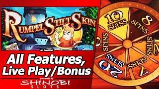 Rumpelstiltskin Slot - Live Play with Guess My Name Bonus, Straw to Gold Feature and Free Spins