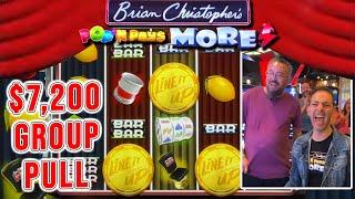 ⋆ Slots ⋆ Biggest Group Pull at $7,200 on BCSlots Pop'N Pays More ⇒ Jamul Casino!