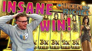 INSANE WIN on Queen of Riches Slot - £10 Bet!