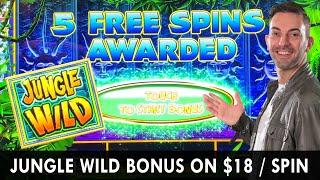 ⋆ Slots ⋆ HIGH LIMIT Jungle Wild Bonus on $18 / Spin ⋆ Slots ⋆ Up to $40/Spin on Coyote Moon!