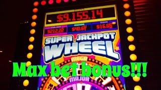 Super Jackpot Wheel slot machine, Max bet bonuses! by Multimedia Games, slot machine bonus