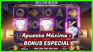 Apuesta Máxima + EXCELENTE Bonus! ⋆ Slots ⋆ Blinged Tragamonedas Online