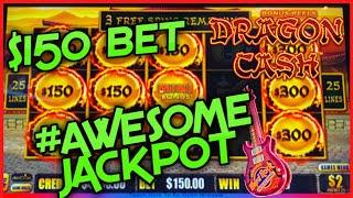 NEW HIGH LIMIT Dragon Cash Link 2 HANDPAY JACKPOTS $150 Bonus Round HAPPY & PROSPEROUS Slot Machine