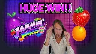 HUGE WIN! JAMMIN JARS BIG WIN - €6 bet on CASINO Slot from CasinoDaddys LIVE STREAM