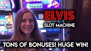 BIG WIN! EPIC Run! on Elvis Shake Rattle and Roll Slot Machine! So Many BONUSES