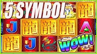 • SURPRISE! • 5 Symbol Bonus Trigger! Dragon Emperor Slot Machine | Slot Traveler
