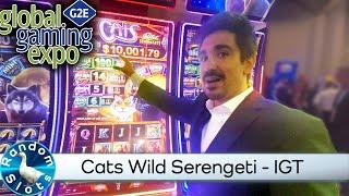 Cats Wild Serengeti Slot Machine by IGT at #G2E2022