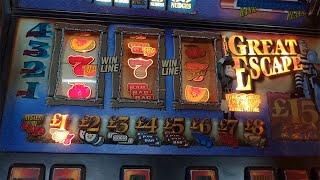 Some Classic Fruit Machines Gameplay In Bus Station Cafe