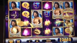 Awesome Reels- Lone wolf slot machine WIN!