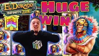 HUGE WIN on El Dorado Infinity Reels Slot - £10 Bet!