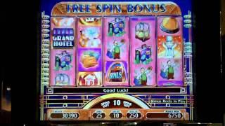 Monopoly Super Grand Hotel max bet with retrigger slot bonus win