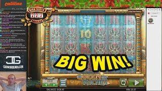 BIG WIN on Queen of Riches Slot - £4 Bet
