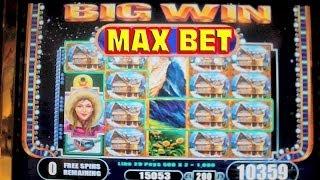 Swiss Chalet - MAX BET BONUS VIDEO - Las Vegas Slot Machine Win