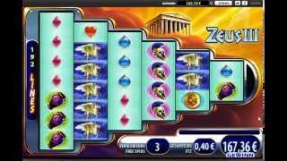 Zeus III Slot WMS - Freespin Feature - Mega Big Win 421x Bet